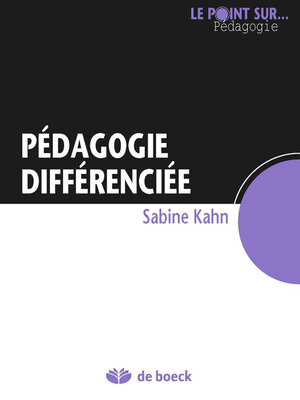 cover image of Pédagogie différenciée